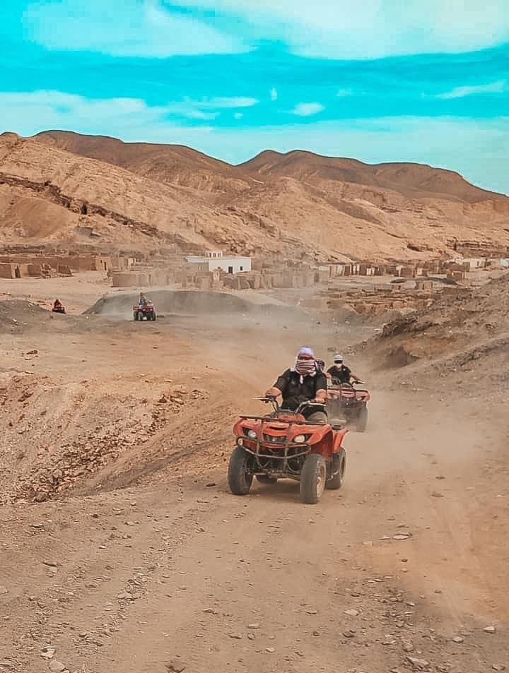 quad fahren in der wüste hurghada