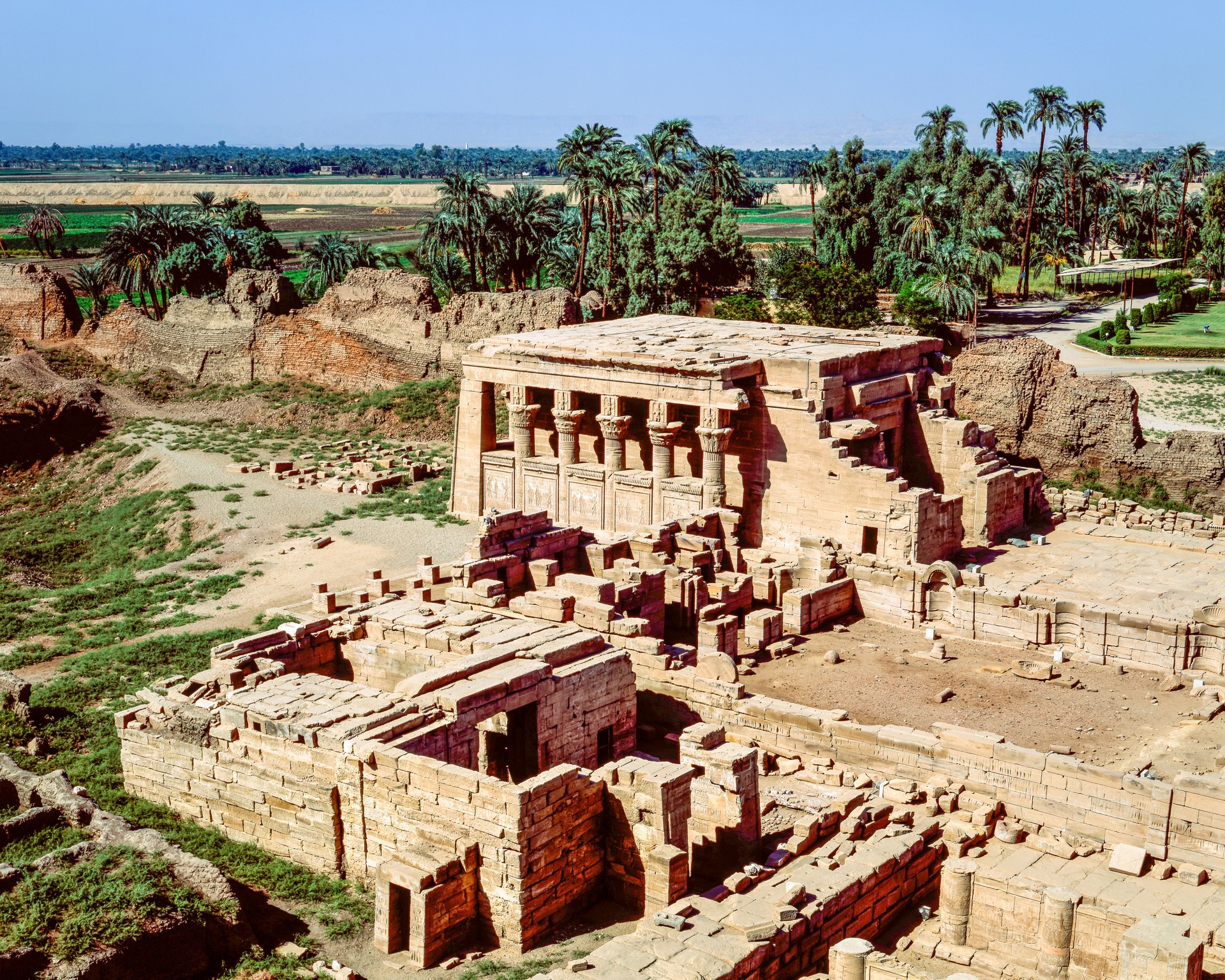 Roman Birth House, Coptic Church, and Ptolemaic Birth House, Dendera, Egypt
