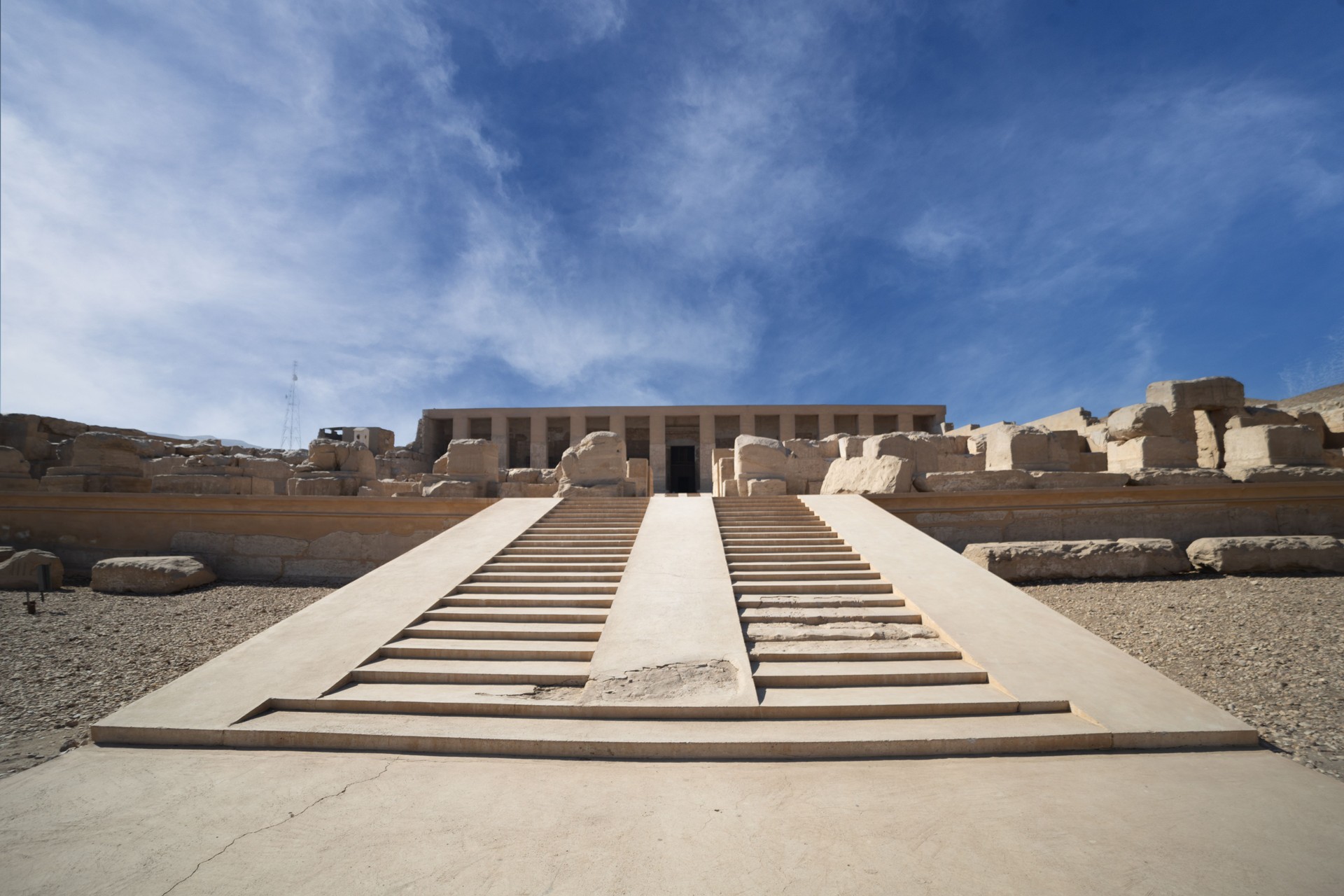Abydos temple at Egypt. Suhag.